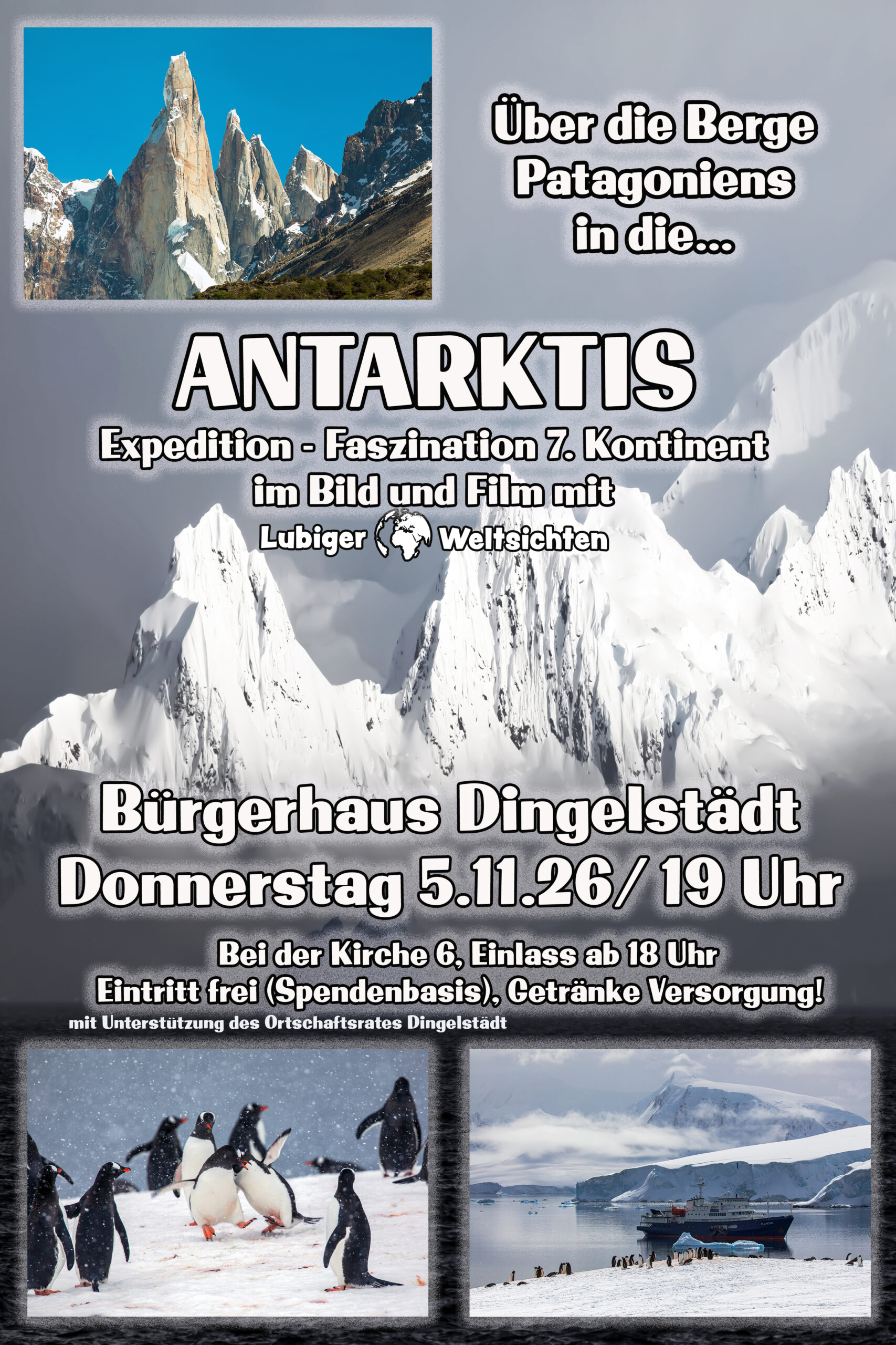 Vortrag: ANTARKTIS - Expedition - Faszination 7. Kontinent