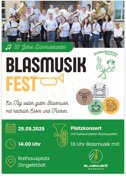 Blasmusikfest zum 35. Jubiläum der Dünmusikanten Blasmusikfest zum 35. Jubiläum der Dünmusikanten