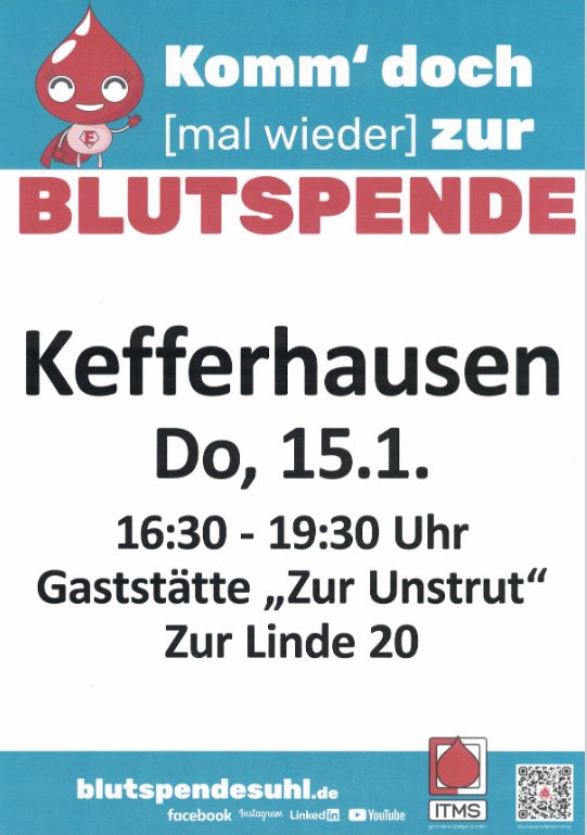 Blutspende in Kefferhausen