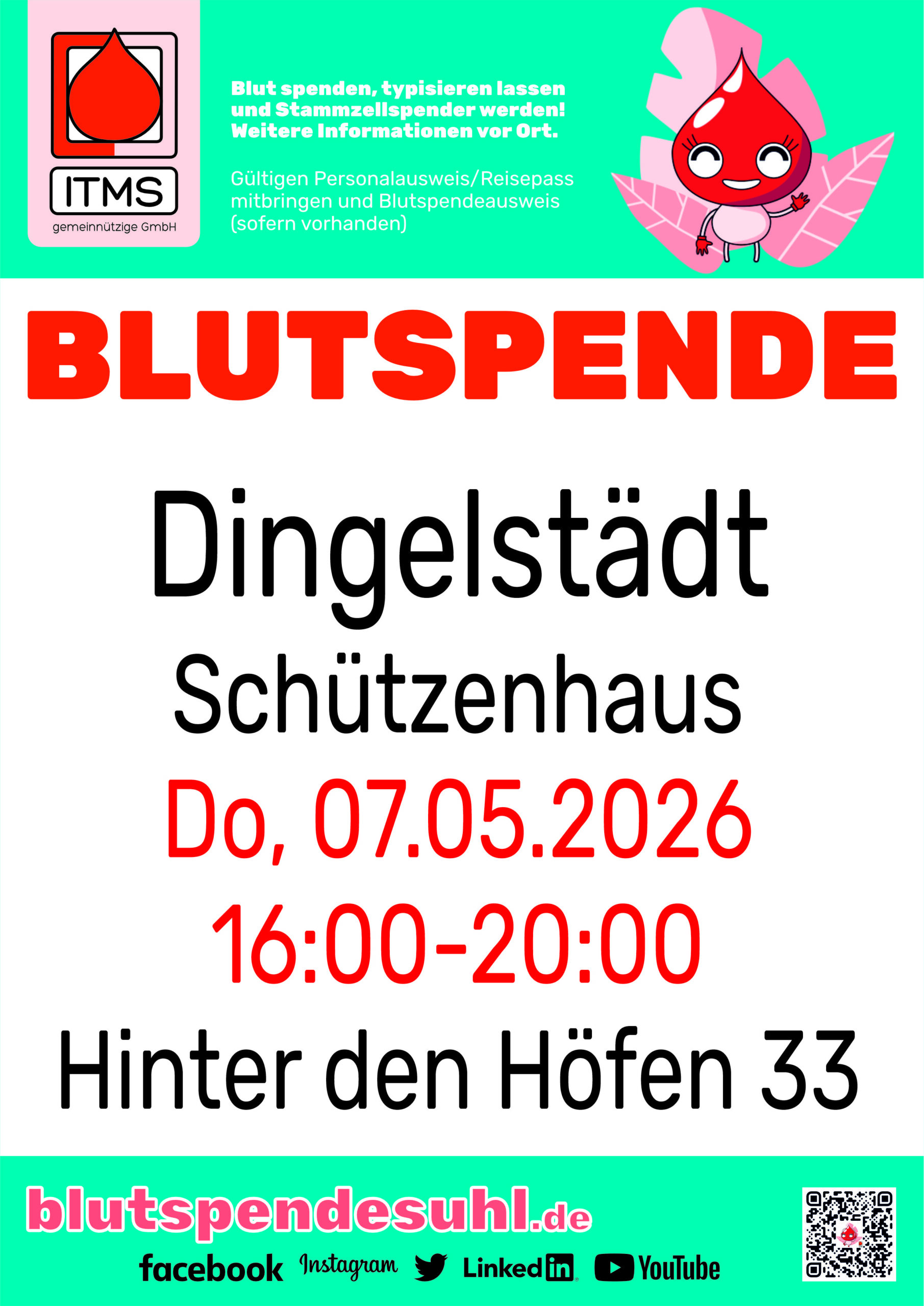 Blutspende in Dingelstädt