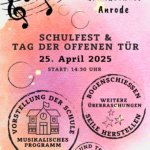Flyer Schulfest Tag der offenen Tür GS Anrode