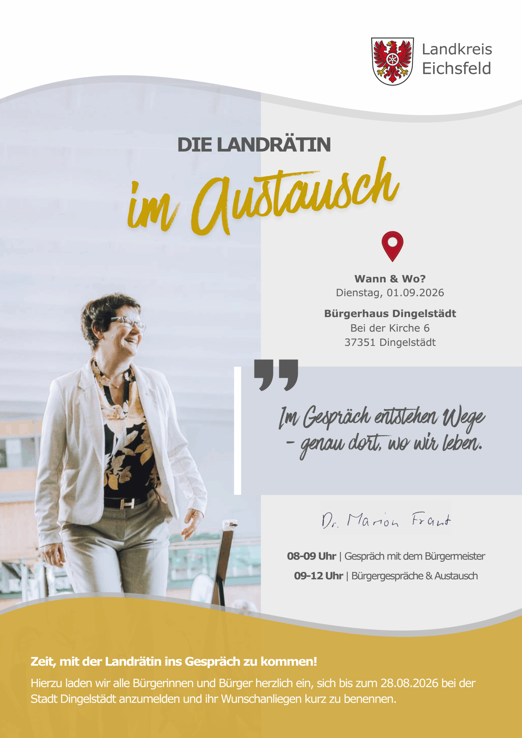 Austausch der Bürger mit der Landrätin