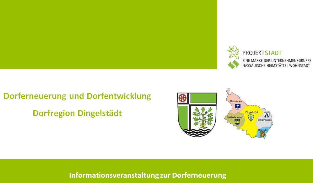 Deckblatt Präsentation Dorferneuerung