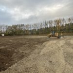 Bauarbeiten am Kunstrasenplatz Struth