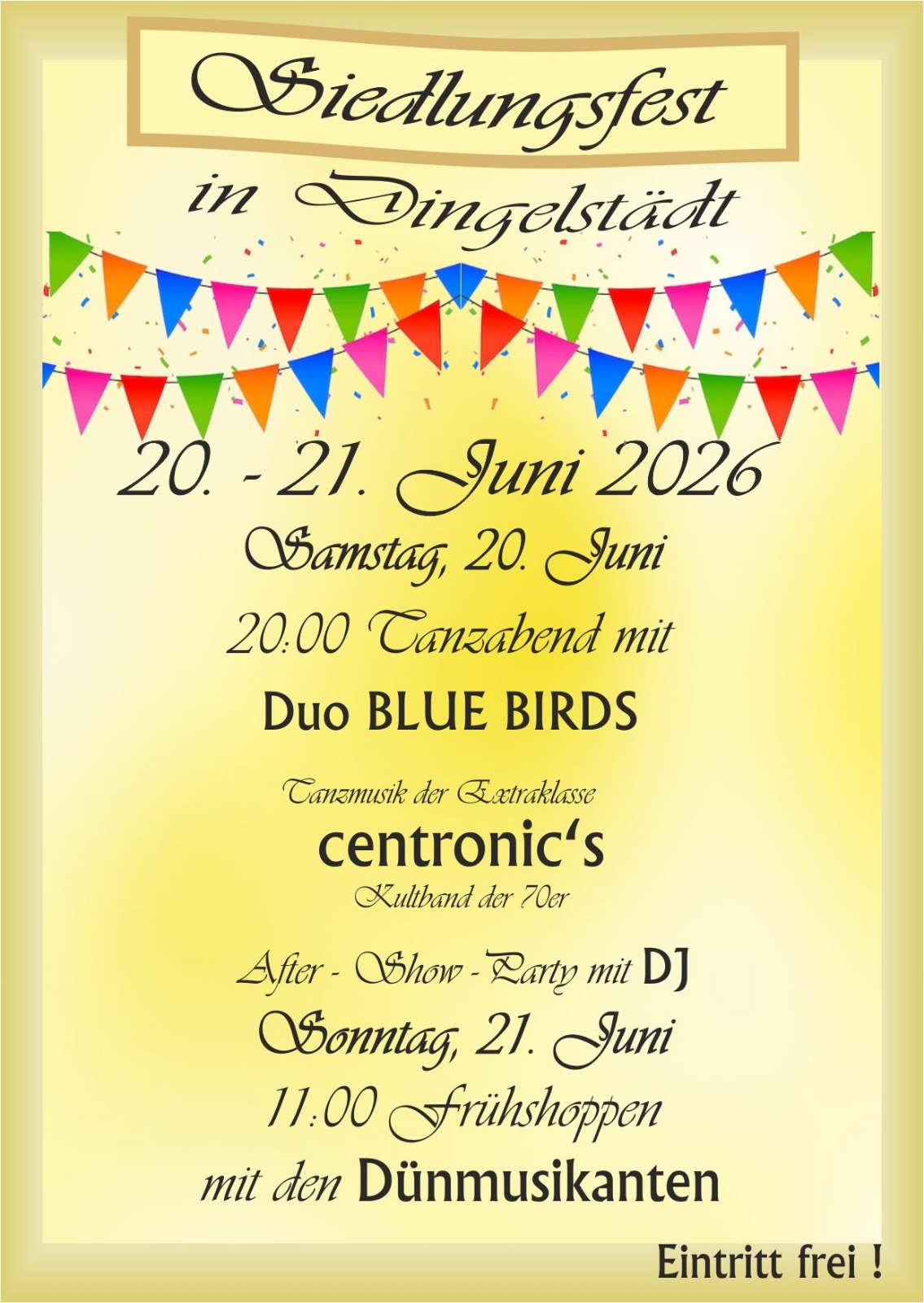 Siedlungsfest in Dingelstädt Siedlungsfest in Dingelstädt