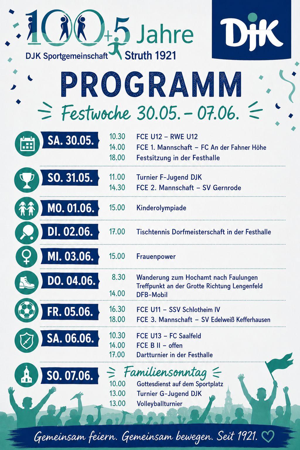 105 Jahre DJK Struth - Festwoche