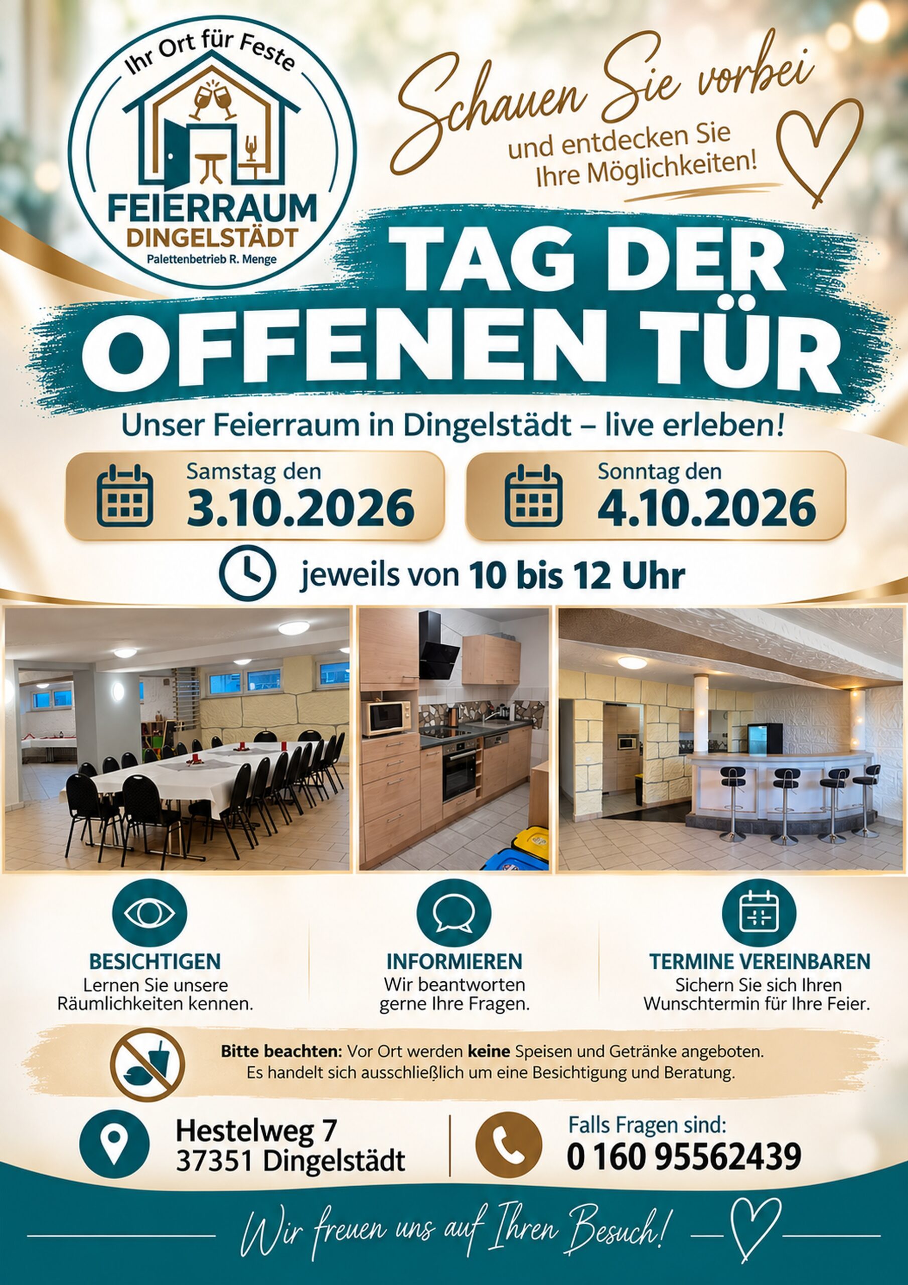 Tag der offenen Tür – Feierraum Dingelstädt live erleben